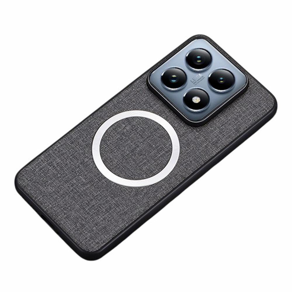 For Xiaomi 14T Pro Magnetic Case Drop-Proof TPU+Cloth Back Phone Cover