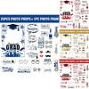 Festive Photo Booth Accessories With Handheld Paper Frames For Graduation Parties