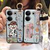 Cute Lanyard Phone Case For Tecno Camon20 Pro 5G/CK8n Silicone Phone Holder Soft case Back Cover Waterproof Wrist Strap