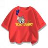 Summer 2026 Boys Girls T-Shirt Tom Jerry Short Sleeve for Boys Girls Children Tops Back To School