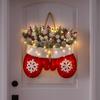 Christmas Decoration LED Light Decor Wall Mounted Christmas Gloves Festive Atmosphere Party Holiday Pendant