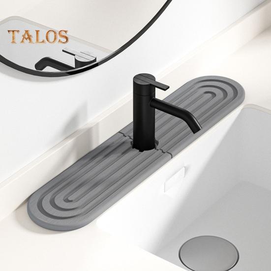 Podložka pod baterii Ochrana proti stříkající vodě na dřez Rychleschnoucí podložka pod kuchyňskou baterii Odvodňovací podložka Vodoabsorpční kamenný tác na koupelnovou desku