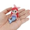 Miniature Mermaid Figurines 4Pcs Mermaid Cake Toppers Desktop Ornament Mini Mermaid Decoration For Desk Aquarium Fish Tank