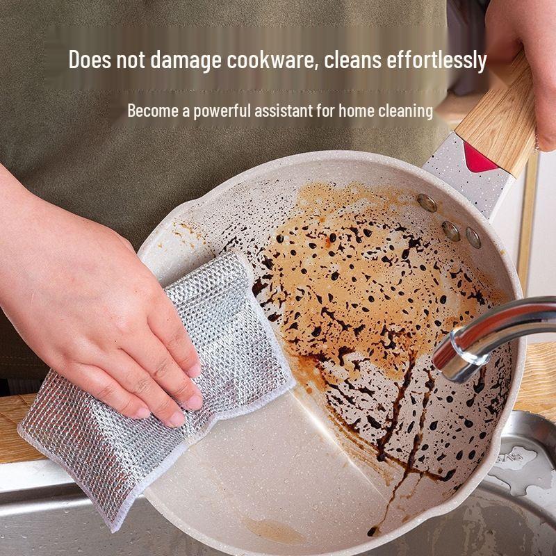 Silver Thread Thickened Kitchen Dishcloths