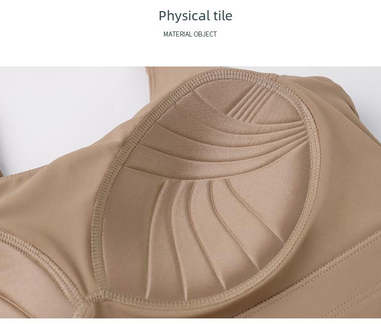 Chuandon Shockproof Spaghetti Strap Sports Bra with Integrated Cloud-Feel Chest Pad