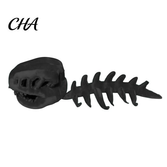 Carino Vestito da Gatto Costume Scheletro di Dinosauro, Completo con Cappuccio Peluche, Spettrale Abbigliamento per Animali Domestici per Social Media Halloween per Gattini Dolcetto o Scherzetto, Divertente Foto