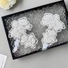 White Handmade Beads Three-Dimensional Flower Applique Clothing Accessories Wedding Dress Decoration Embroidery Cloth Sticker