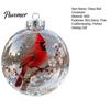 Christmas Tree Decorations 1/4/7Pcs Faux Crystal Glass Bird Ornament Vintage Blown Ornaments Ball Hanging Red Pendant Fireplace Table Decoration Home