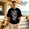 Day of the Dead Men's Short Sleeve T-Shirt - Breathable Fun Creative Streetwear, Casual Comfort Personalized Daily Top