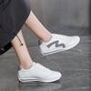 Color Blocked Fashionable Casual Shoes  New Large Size White Shoes for Women Lace Up Running Sports Platform Sneakers