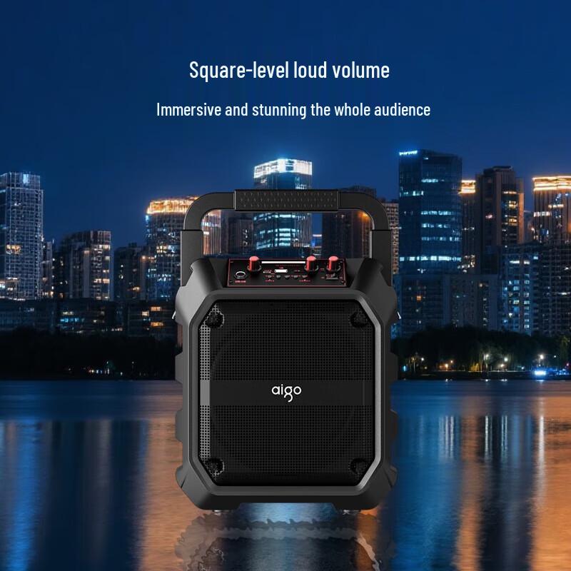 aigo T52 Lite Portable Karaoke Bluetooth Speaker CN plug (adapter included)