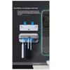 Wall Mount UV Toothbrush Sterilizer and Razor Holder, 99.99% Bacteria Elimination