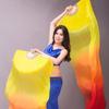 Dancing Fan Extended Floating Head Gradient Color Dance Fans Portable Belly Dance Fan Dance Performance Handheld Fan Dance Fans