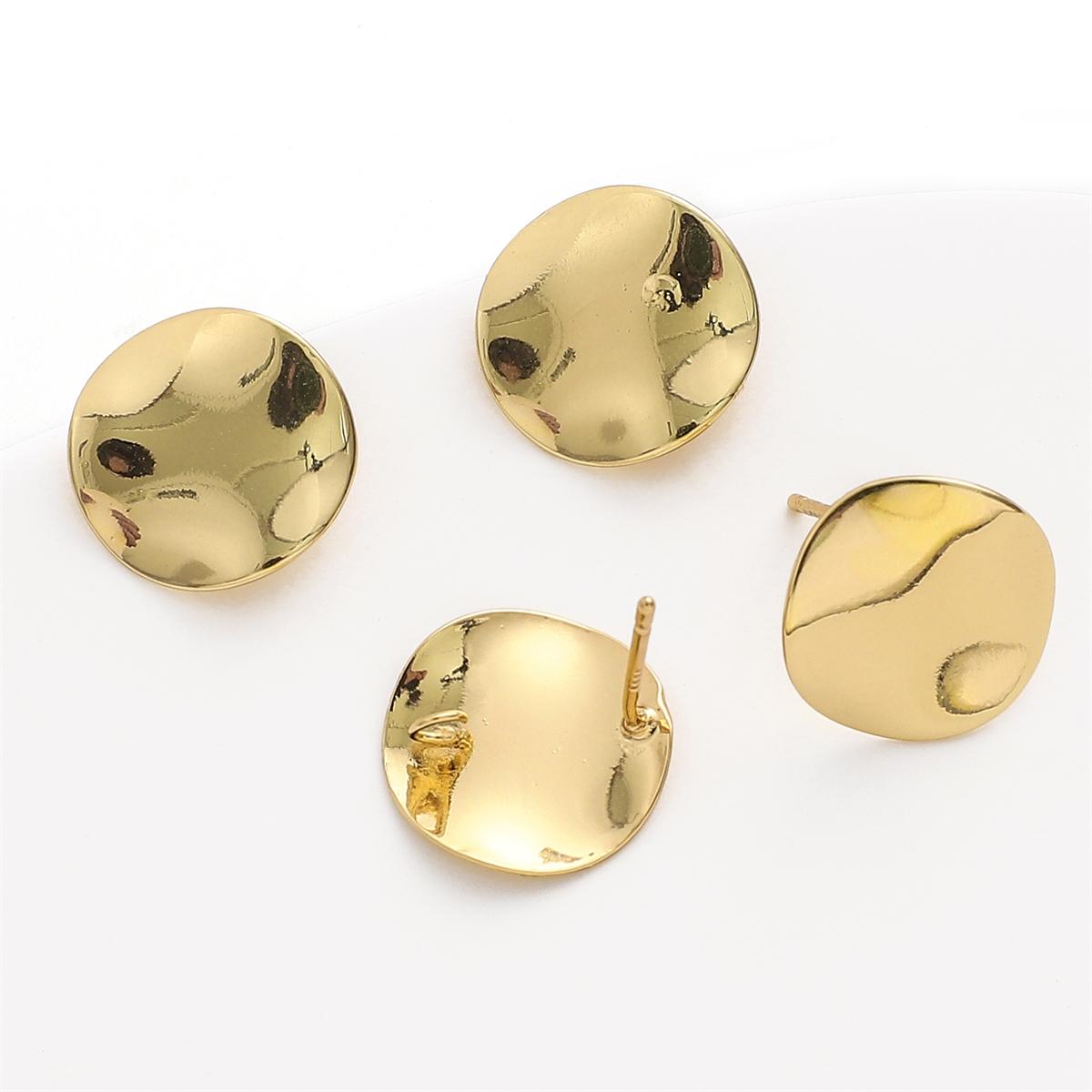 

Медные геометрические серьги для изготовления ювелирных изделий своими руками, аксессуары для рукоделия 12mm