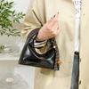 Faux Leather Hobo Bag for Women Fashion Shoulder Bag with Gold Hardware and Tassel Charm Elegant Everyday Handbag