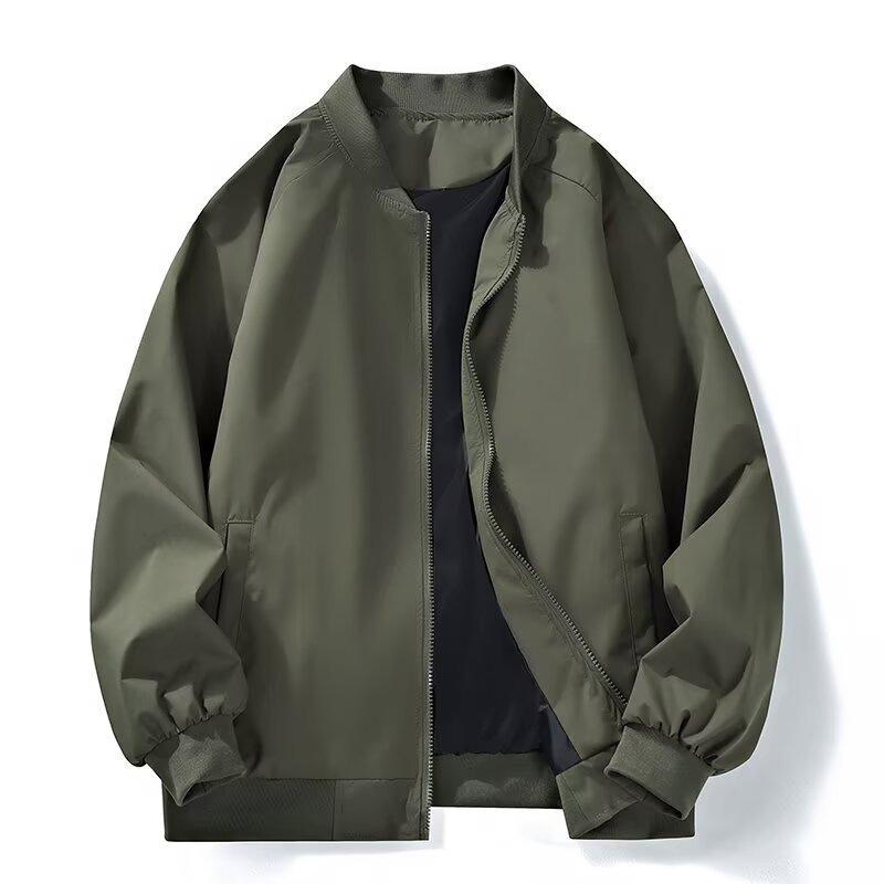 

Coat Men s and Women s Spring and Autumn New Trendy Brand Loose and Versatile Jacket XXXL зелёный