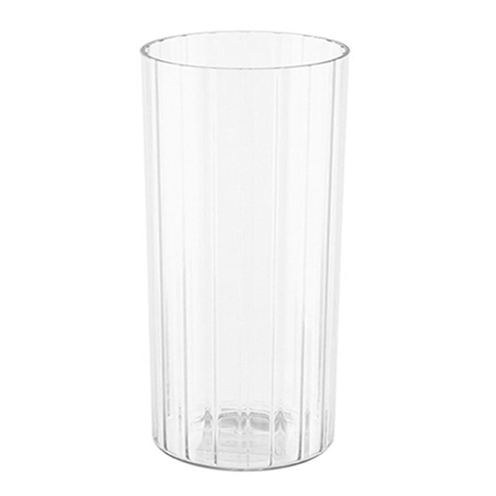 Modern Transparent Flower Vase Striped Style Decorative Bottles  Restaurant Centerpiece