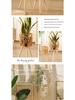 Triangle Floor-Standing Woven Rattan Flower Pot Stand