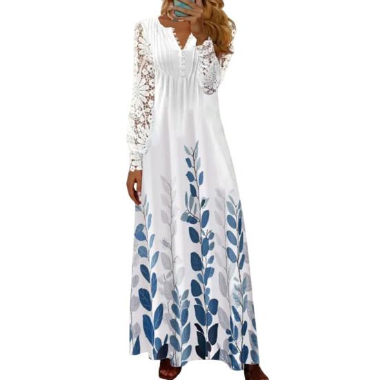 Women Dress Long Sleeve Dressing Up Comfortable Charming Women Spring  Casual Maxi Dress Streetwear  buy at low prices in the Joom online store