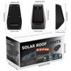 LED Solar Powered Cab Lights Punch-Free Wireless Truck Roof Lights Truck Pickup Warning Light for Pickup Trucks SUV Motorcycles
