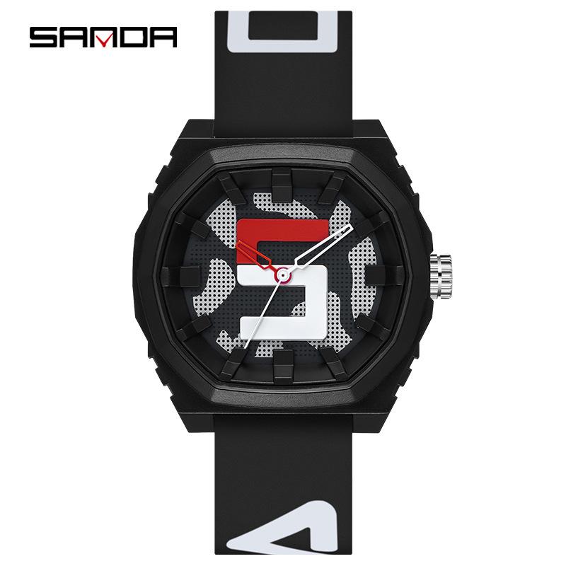 SANDA Quartz Watch: Trendy Unisex Student Timepiece