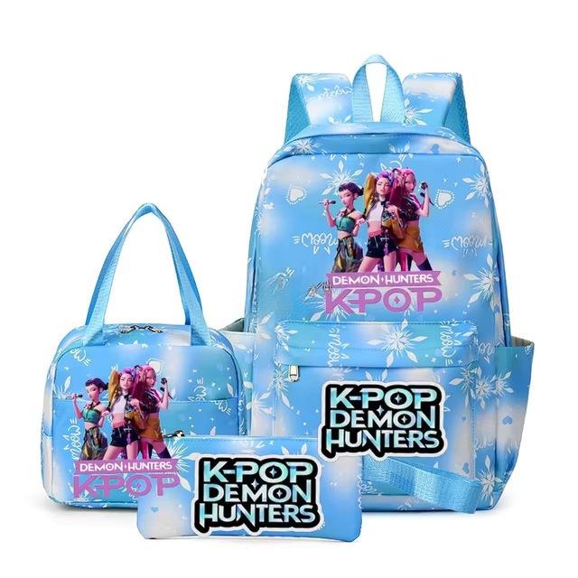 3-teiliges Schulrucksack-Set für Schüler Große Kapazität Oxford-Stoff Schultasche mit Schultergurt und Federmäppchen
