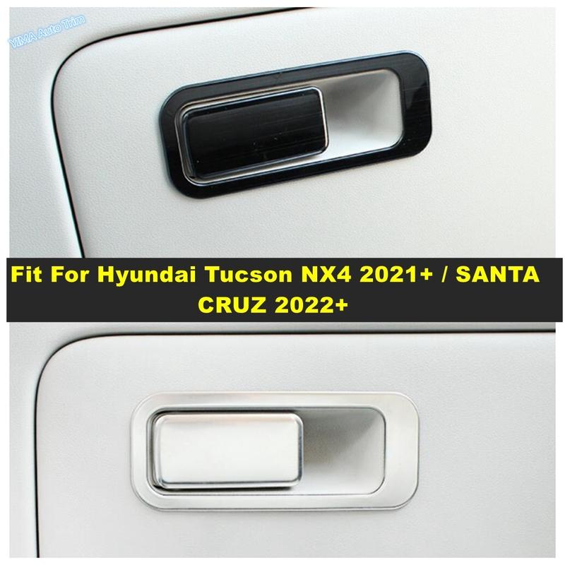 Co-pilot Storage Glove Box Handle Frame Sticker Cover Trim Accessories For Hyundai Tucson NX4 - / SANTA CRUZ