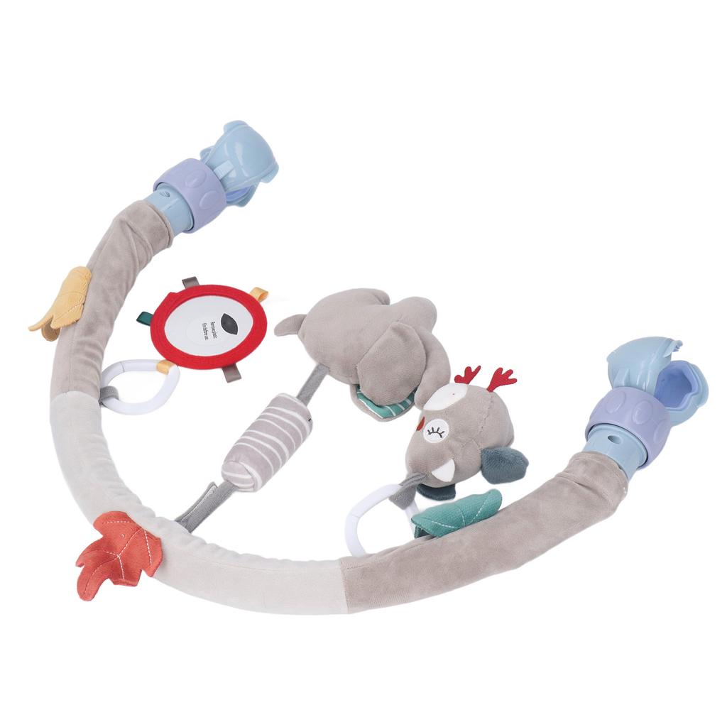 Arc Jucărie pentru Cărucior Bebeluș Stimulează Simțurile Bebelușului Dezvoltarea Abilităților Motrice Jucărie de Pluș cu Clips pentru Balansoar