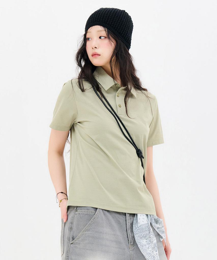 CHASECULT Unisex Cool Collared Short Sleeve Tee-Fcru5714E0Y