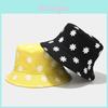 Summer Womens Flower Print Fisherman Hat With Wide Brim For Sun Protection Outdoor Casual Wear