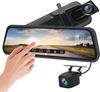 Drive Recorder, Mirror Type, Front and Rear Camera, Telescopic Mirror, 1080P, 10-inch IPS Touchscreen,