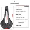HASSNS Lightweight Mountain & Road Bike Saddle - Comfortable, Breathable Microfiber Leather with Hollow Design.