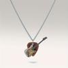 Vintage Punk Rock Pendant Chain Choker Music Guitar Necklace Trendy Guitar Pick Necklace  Hip Hop