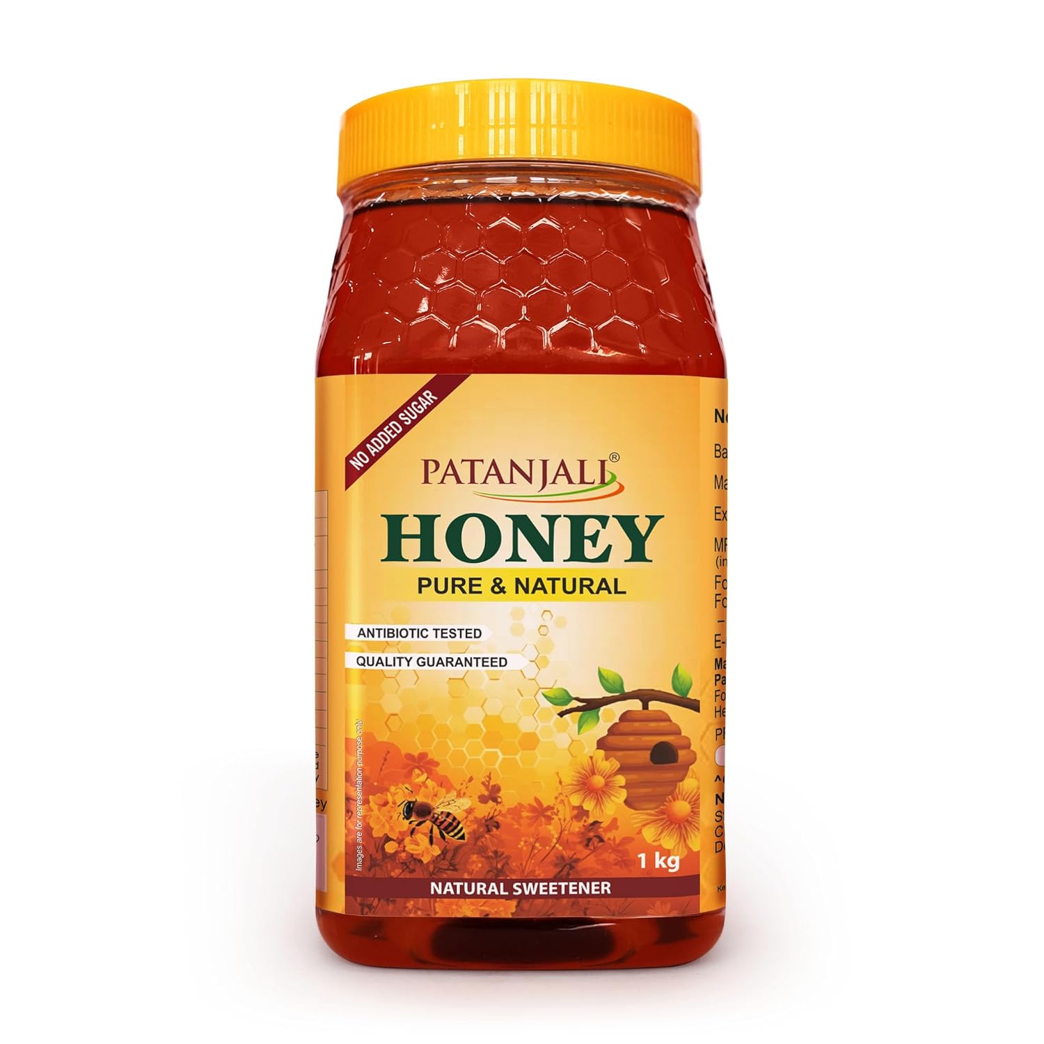 

Patanjali Honey 1kg Pack Of 1 Natural Sweetener Pure Energy Booster For Daily Diet And Healthy Lifestyle