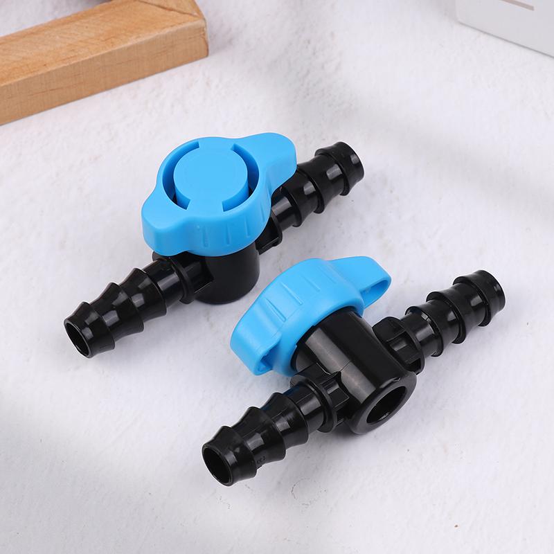 6Pcs 16Mm Drip Irrigation Barbed Valve Hose Valve Garden Tap Drip Irrigation Pipe Connectors Water Valve For Drip Or Sprinkler