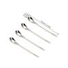 304 Stainless Steel Coffee Spoon Long Handle Stirring Spoon Reusable Ice Cream Dessert Spoon Teaspoon Kitchen Tableware