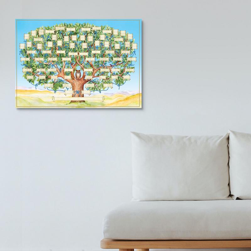 Fill In Family Tree Diagram Fillable Ancestry Chart Family Tree Chart Genealogy Gifts For Children To Know Their Family