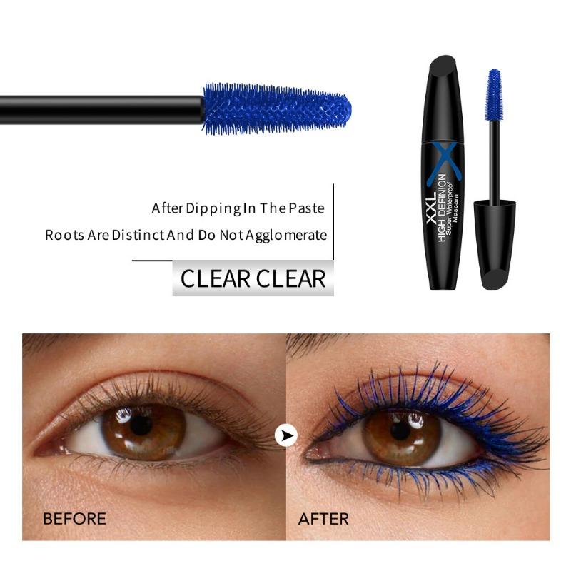 Blue Mascara Creates Thicker Eyelashes Without Smudging. Long Lasting Waterproof and Sweat Proof Mascara For. Perfect Christmas and Halloween Gift.