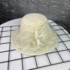 European and American lace mesh sun hat female summer foldable bucket hat travel breathable sun hat top hat