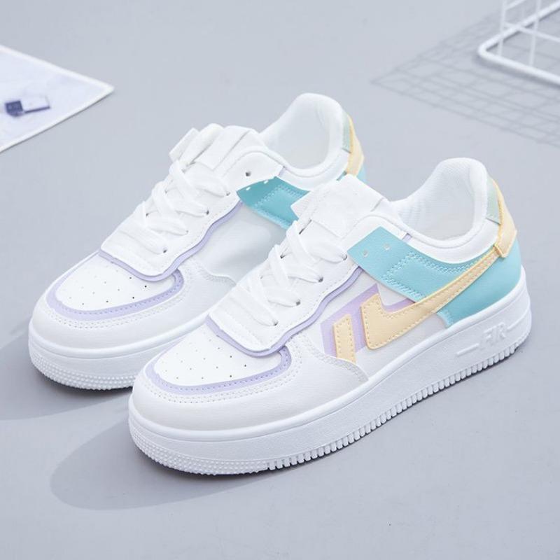 Student Board Shoes Women's Autumn New Macaron Little White Shoes Casual Sports Shoes Women