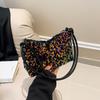 Sequin Fashion Shoulder Bag Women's 2025 Spring New Versatile Ins Underarm Bag Dumpling Bag Casual Bag