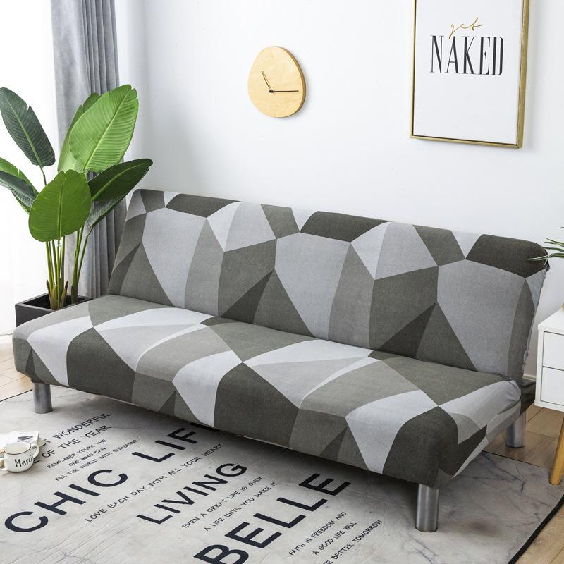 Husă de saltea pentru canapea fără brațe Husă universală pliabilă pentru canapea cu dublă utilizare Husă total cuprinzătoare pentru toate cele patru sezoane, rezistentă la praf