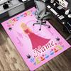 Personalized Name Princess Aurora Living Room Non-Slip Area Rug Soft Carpet for Bedroom Kids Playroom Sofa,Office Home Decor Doormat