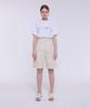 Kankeu Hidden Band Cotton Bermuda Shorts - Cream