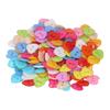 200pcs Multicolor Heart Shaped Buttons 2 Holes Resin Heart Buttons Decorative Buttons For Sewing