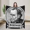 Charles Bukowski Famous Poet Writer Blankets Quality Warm Soft Bedding Throws Spring Child Living Room Novelty Bedspread