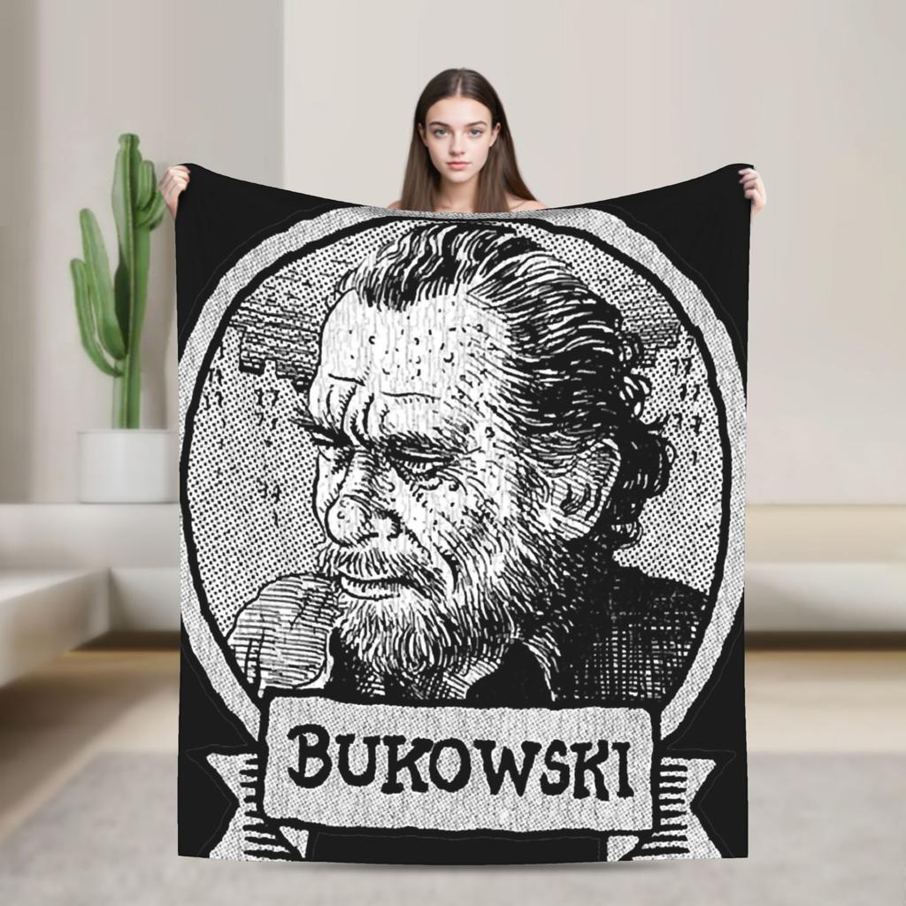 Charles Bukowski Famous Poet Writer Blankets Quality Warm Soft Bedding Throws Spring Child Living Room Novelty Bedspread