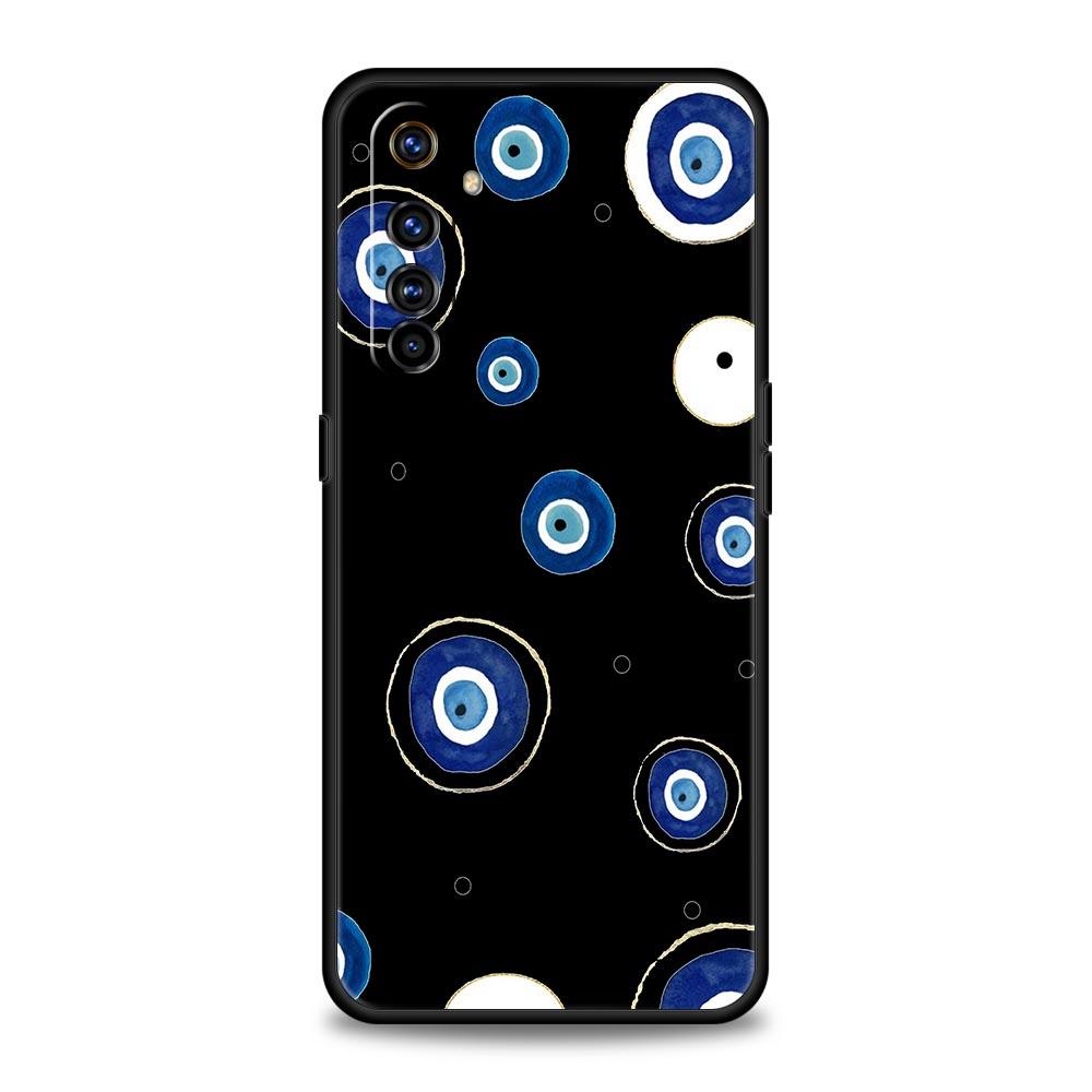 Blue Eye Art Phone Case For Realme 12 11 10 9 8 5G 7 6 GT5 GT3 GT2 Pro Plus C21 C11 C25 C35 GT Neo 2 3 3T 5 Soft Cover