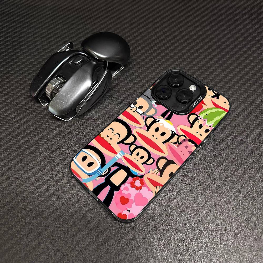 Famous Luxurious P-Paul F-Frank Phone Case For IPhone 17 16 15 14 11 12 13 Pro Max Plus Pro Colored Silver Cover