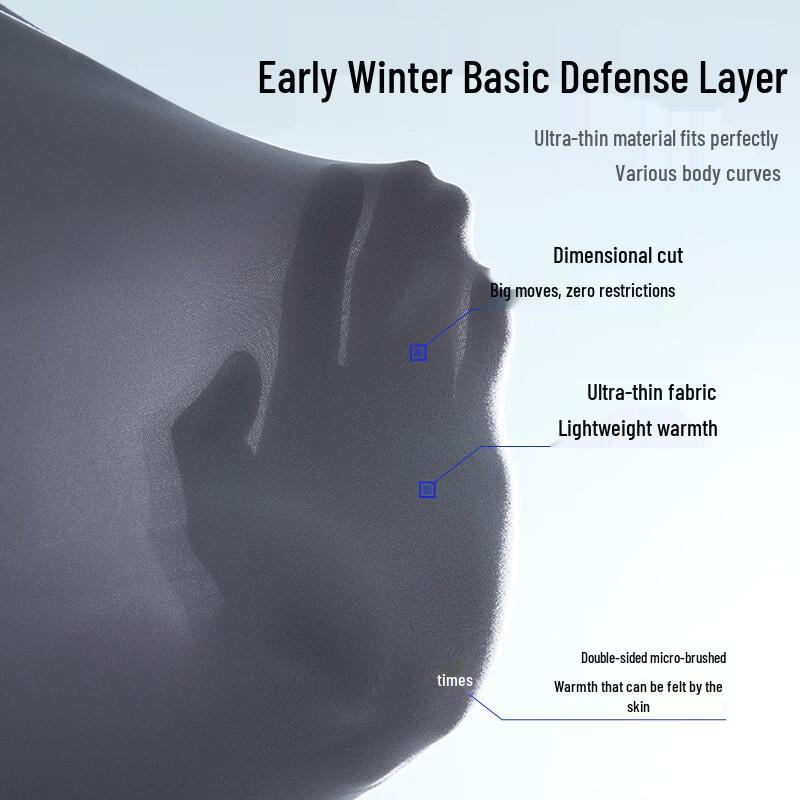 Hodo Men's Little Fire Air00001 Ultra-Thin Thermal Leggings 2-Pack